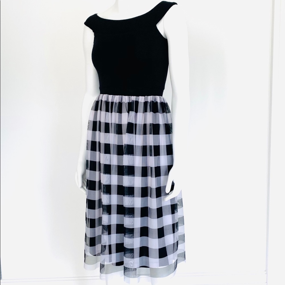 2 for $25 Design lab midi ballerina fit flare dress